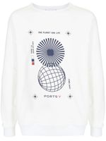 Ports V sweat à slogan imprimé - Blanc