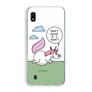 Unicorn: Samsung Galaxy A10 Transparant Hoesje