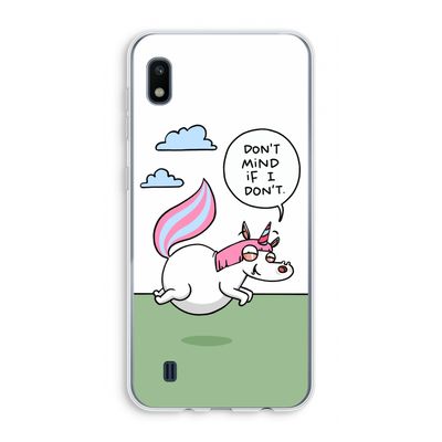 Unicorn: Samsung Galaxy A10 Transparant Hoesje