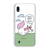 Unicorn: Samsung Galaxy A10 Transparant Hoesje