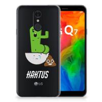 LG Q7 Telefoonhoesje met Naam Cactus Poo