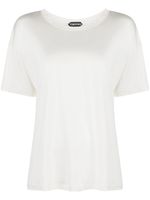 TOM FORD t-shirt en soie à manches courtes - Blanc