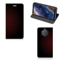 Nokia 9 PureView | Hoesje met Magneet | Geruit Rood
