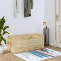 Wandschoenenkast 100x35x38 cm bewerkt hout sonoma eiken