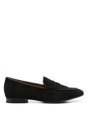 Sarah Chofakian mocassins en cuir Lauren à entaille penny - Noir