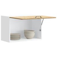 Keukenwandkast Lucca bewerkt hout artisanaal eikenkleur