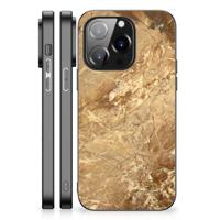 iPhone 14 Pro Marmeren Print Telefoonhoesje Marmer Creme
