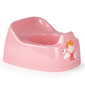 Baby plaspotje roze met willekeurige afbeelding op sticker 27 cm