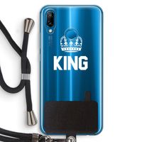 King zwart: Huawei P20 Lite Transparant Hoesje met koord