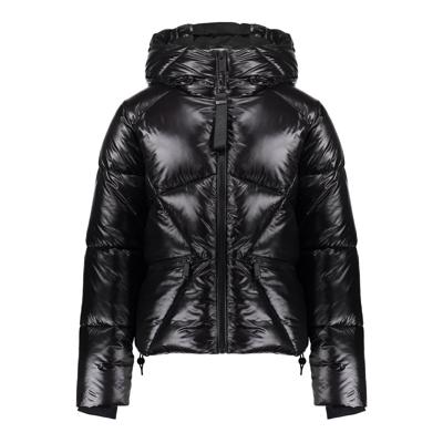 Geisha winter jas meisjes - zwart - boxy