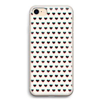 Hartjes: iPhone 7 Transparant Hoesje