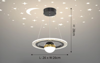 LunaNova LED Plafondlamp met Sterrenprojectie