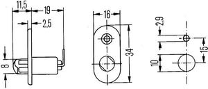 Schakelaar, deurcontact 6ZF004365011