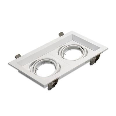 GU10-inbouwarmatuur Casa wit dubbel