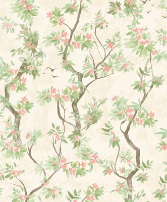 Dutch Wallcoverings Patagonia - Folia Cream/- Pink