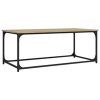 The Living Store Salontafel Sonoma Eiken - 102 x 50 x 40 cm - Klassiek design - thumbnail