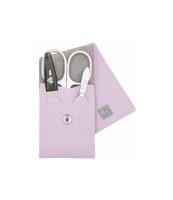 Erbe Solingen 3-delige manicure etui met drukknoop sluiting licht paars (erbe9673) Erbe Solingen 3-delige manicure etui met drukknoop sluiting licht paars (erbe9673)