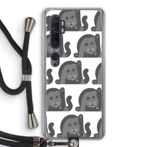 Cats: Xiaomi Mi Note 10 Pro Transparant Hoesje met koord