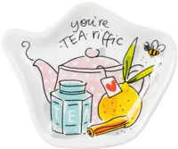 Blond Amsterdam theetipje aardewerk mom 8x12x1.5cm multi