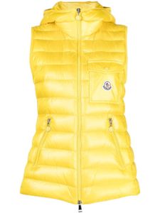 Moncler gilet Glygos à design matelassé - Jaune