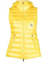 Moncler gilet Glygos à design matelassé - Jaune - thumbnail