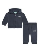 Kenzo Kids survêtement en coton à logo imprimé - Bleu - thumbnail