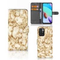Xiaomi Redmi 10 | Bookcase | Marmer Goud