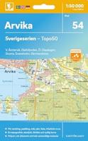 Topografische kaart - Wandelkaart 54 Sverigeserien Arvika | Norstedts