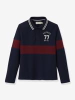 Jongenspolo van biologisch katoen CYRILLUS marineblauw