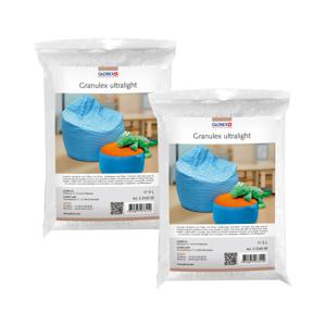 Glorex Hobby vulmateriaal - 10 liter voor knuffels/kussens - wit - piepschuim balletjes