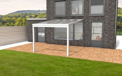 YARD Outdoor Velvetline Veranda 300x350 cm aluminium - Glasdak- - Aluminium- YARD Outdoor