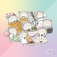 CutieSquad Stickerset - Asian Foodies - thumbnail