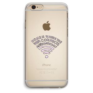 Home Is Where The Wifi Is: iPhone 6 Plus / 6S Plus Transparant Hoesje