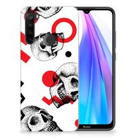 Silicone Back Case Xiaomi Redmi Note 8T Skull Red - thumbnail