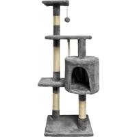 PALOMA Krabpaal donkergrijs 40 x 40 x 114 cm - 3 platforms, 1 touw, 1 nis, krabpalen PALOMA Krabpaal donkergrijs 40 x 40 x 114 cm - 3 platforms, 1 touw, 1 nis, krabpalen