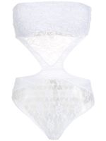 Amir Slama body à détails de dentelle - Blanc Amir Slama body à détails de dentelle - Blanc