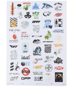 Off-White poster Logic à logo imprimé - Blanc