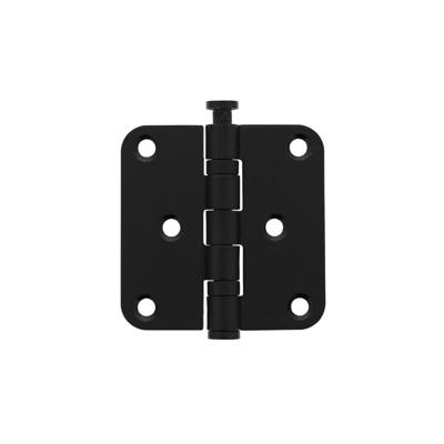 Intersteel kogellagerscharnier - 76x76x2,5 mm - tot 50 kg - afgerond - mat zwart