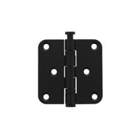 Intersteel kogellagerscharnier - 76x76x2,5 mm - tot 50 kg - afgerond - mat zwart - thumbnail