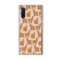 Alpacas: Samsung Galaxy Note 10 Transparant Hoesje