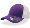 Atlantis AT511 Rapper Cotton Cap - Purple/White - One Size