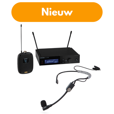 Shure SLXD14+E/SM35 Draadloze SM35 headsetmicrofoon set