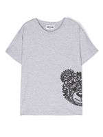 Moschino Kids t-shirt à logo imprimé - Gris