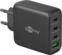 Goobay 64819 oplader voor mobiele apparatuur Hoofdtelefoons, Laptop, Smartphone Zwart AC Snel opladen Binnen - thumbnail