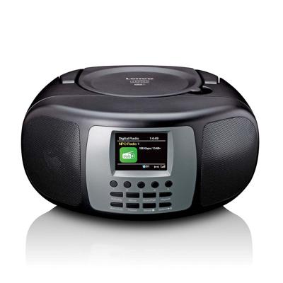 LENCO SCD-860BK - Draagbare DAB+/FM radio met Bluetooth®, CD-speler en groot LCD kleurendisplay - Zwart