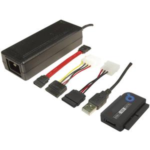 LogiLink HDD Adapter [1x USB-A 2.0 stekker - 1x SATA-stekker 7-polig, IDE-bus 40-polig, IDE-bus 44-polig] Adapter 1.20 m