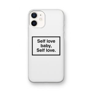 Self love: iPhone 12 mini Transparant Hoesje
