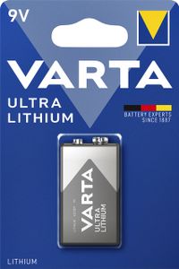 Batterij Varta Ultra lithium 9Volt