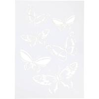 Viva Decor Flexibel sjabloon, vlinders, a4, vel 210x297 mm, 1 stuk