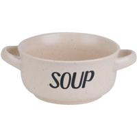 Soepkom van aardewerk - Creme wit - Dia 13,5 cm - 470 ml - Servies - Soepkommen